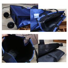 Home Folding Tug Bag Wheel Shopping Travel Bag  Shopping Cloth Bag Luggage Bag Folding Shopping Bag