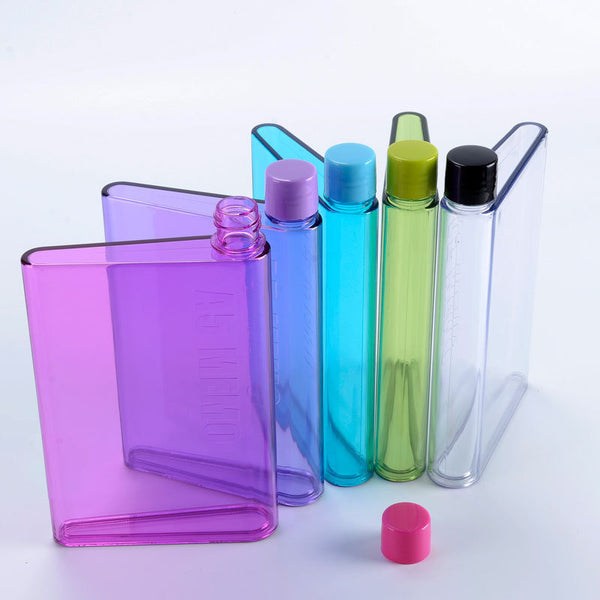 Portable Plastic Paper Flat Handy Water Bottle