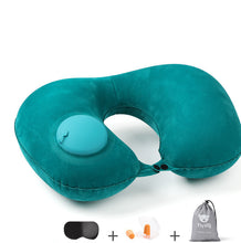 Portable Travel Inflatable U-Shaped TPU Pillow