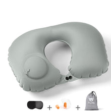 Portable Travel Inflatable U-Shaped TPU Pillow