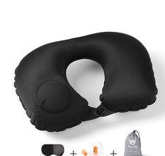 Portable Travel Inflatable U-Shaped TPU Pillow